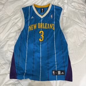 Chris Paul #3 New Orleans Hornets Adidas Jersey Men Large L Blue NBA Fan Gear